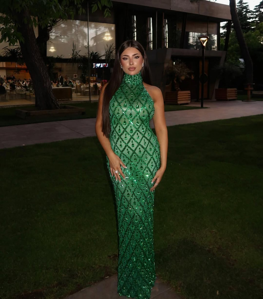 House of Troy Diaz Gown - Emerald Green