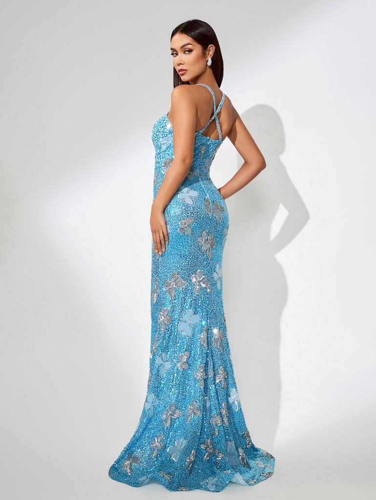 House of Troy Lena Gown - Blue