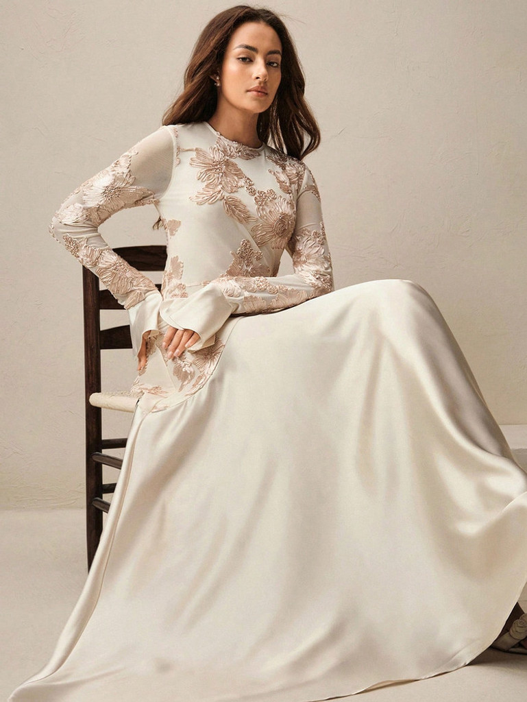 Mila Label Anise Gown - Champagne