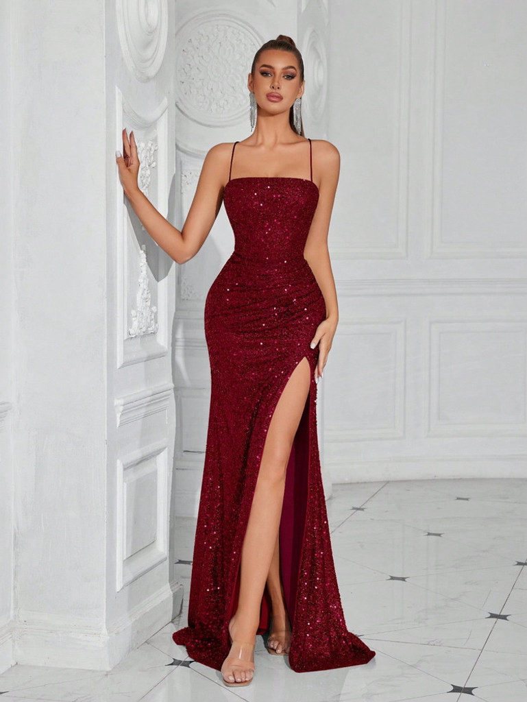 Mila Label Elisa Dress - Burgundy