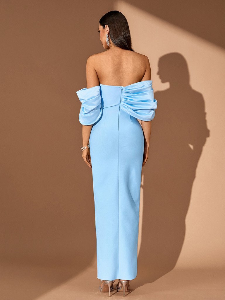 House of Troy Mara Gown - Sky Blue