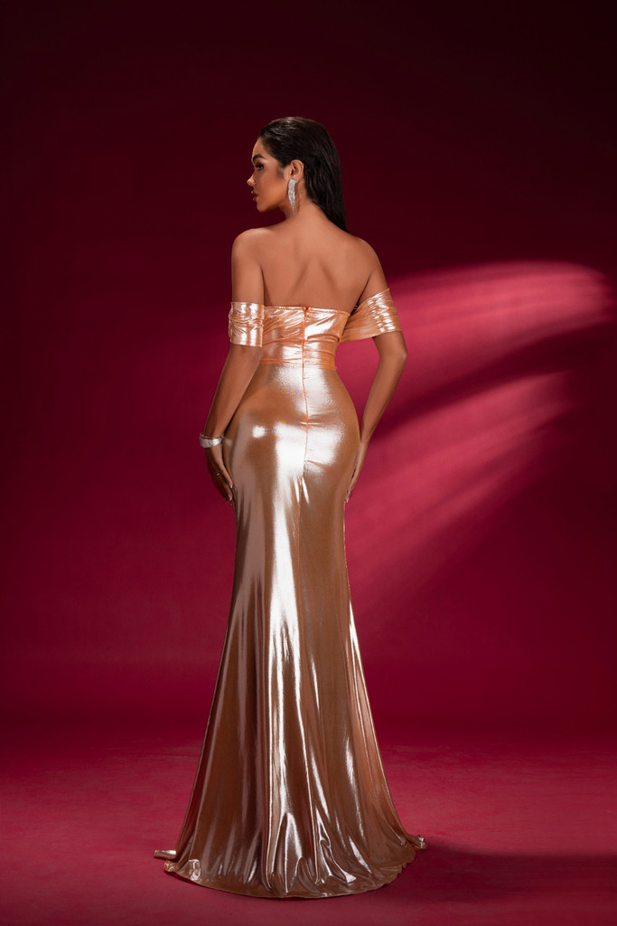 House of Troy Stassy Gown - Metallic Rose Gold