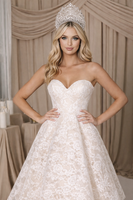 Nicoletta NC3009 Dress - Ivory/Nude
