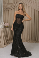 House of Troy Aria Gown - Black Sparkle