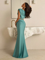 Marlee Two Piece Set - Aqua Green