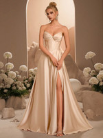 Mila Label Ruby Gown - Champagne