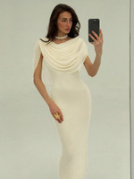 Mila Label Cynthia Dress - Apricot Cream