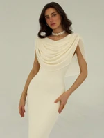 Mila Label Cynthia Dress - Apricot Cream