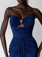 Mila Label Shelly Gown - Navy Blue
