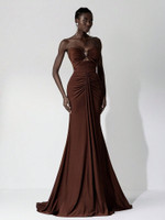 Mila Label Shelly Gown - Dark Brown