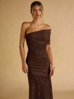 Mila Label Tanya Dress - Coffee Brown
