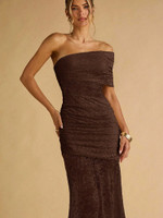 Mila Label Tanya Dress - Coffee Brown