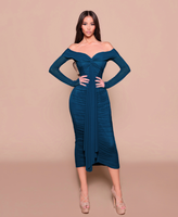 Nicoletta NBM3024 Dress - Peacock