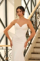 Tina Holly Eliane Gown - Off White
