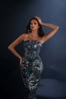 Nicoletta NC4025 Gown - Midnight Teal