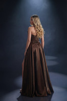 Nicoletta NC4116 Gown - Espresso