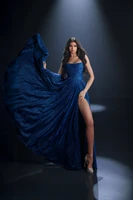 Nicoletta NC4051 Gown -Cobalt Blue