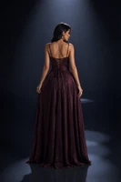 Nicoletta NC4051 Gown - Burnt Umber