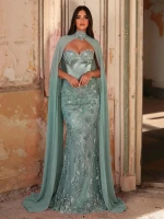Mila Label Virginia Gown - Teal Blue