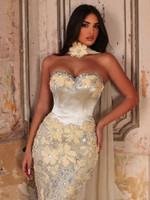 Mila Label Virginia Gown - Pastel Yellow