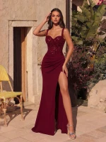 Mila Label Miranda Gown - Burgundy