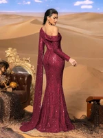 Mila Label Boston Gown - Burgundy