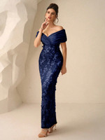 Mila Label Jazz Dress - Navy Blue
