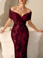Mila Label Jazz Dress - Wine Red