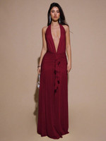 Mila Label Bisou Dress - Wine Red