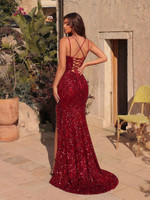 Mila Label Karma Gown - Burgundy