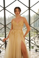 Tina Holly Celeste Gown - Champagne Gold