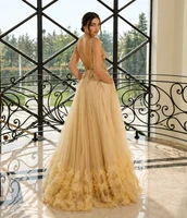 Tina Holly Celeste Gown - Champagne Gold