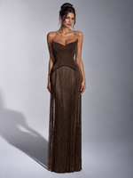 Mila Label Blake Gown - Brown