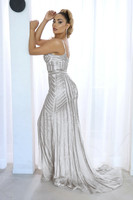 Mila Label July Gown - Silver