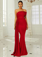 SALE Mila Label Emma Gown - Red