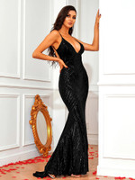 Mila Label Simone Gown - Black