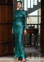 Mila Label Dilara Gown - Emerald Green