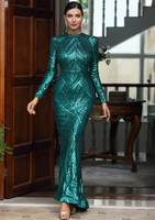 Mila Label Dilara Gown - Emerald Green