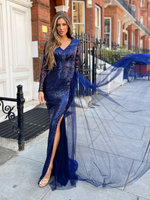 Jadore JX6035 Gown - Navy