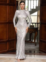 Mila Label Dilara Gown - Silver