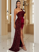 Mila Label Shanaya Gown - Maroon