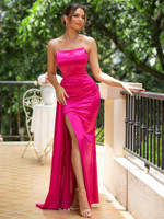 Mila Label Panama Gown - Hot Pink