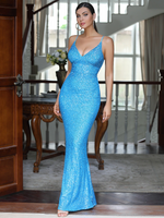 Mila Label Stacey Gown - Blue