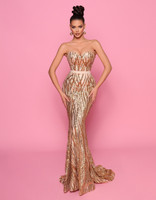 Nicoletta NP174 Gown - Gold