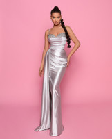 Nicoletta NP153 Gown - Silver