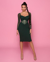 Nicoletta NP167 Dress - Emerald