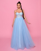 Nicoletta NP147 Gown - Light Blue