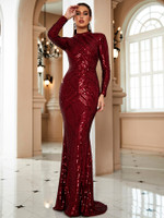 Mila Label Dilara Gown - Wine Red
