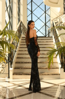 Nicoletta NC1032 Gown - Black