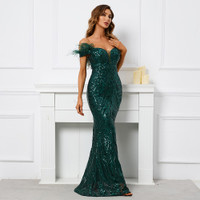 Mila Label Verona Gown - Emerald Green